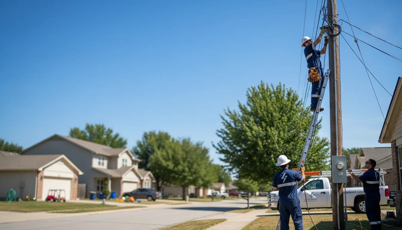 Residential electrician providing installation services in Thompson, IA